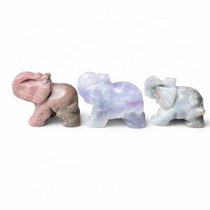 Crystal Elephant Carving